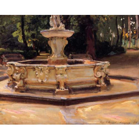 A Marble fountain at Aranjuez, Spain