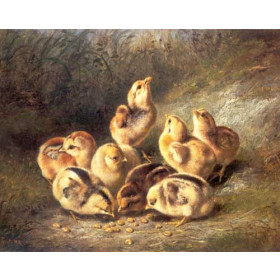 Arthur Fizwilliam Tait - Chickens and Chicks