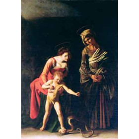 Caravaggio, Michelangelo Merisi da - Madonna and Child with a Serpent