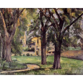 Cezanne, Paul - Chestnut Tree and Farm at Jas de Bouffan