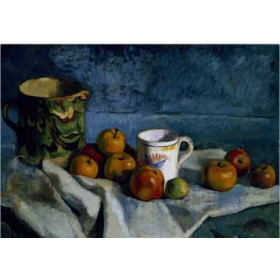 Cezanne, Paul - Still Life with Apples, Cup and Pitcher