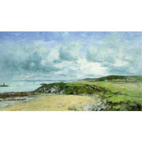 Eugene-Louis Boudin - Rivage de Portrieux (Cotes-du-Nord)