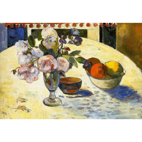 Gauguin, Paul - Flowers in a Fruit Bowl