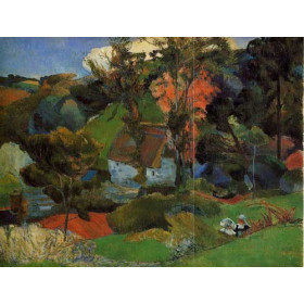 Gauguin, Paul - The Aven Running through Pont-Aven