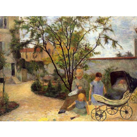 Gauguin, Paul - The Family in the Garden, rue Carcel