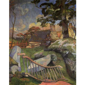 Gauguin, Paul - The Gate (also known as The Swineherd)