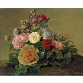 Georg Friedrich Kersting - Still Life with Flowers