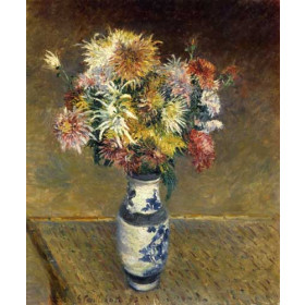 Gustave Caillebotte - Chrysanthemums in a Vase