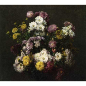 Henri Fantin-Latour - Flowers, Chrysanthemums