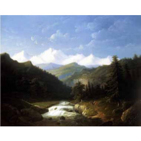 Jacobus Nooteboom - Wooded Mountainous Landscap