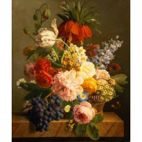 Jan Van Dael - Still Life with Flowers and Fruit