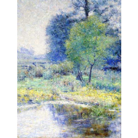 John Ottis Adams - Spring Landscape