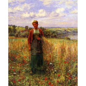 Knight, Daniel Ridgway(USA) - Gathering Wheat