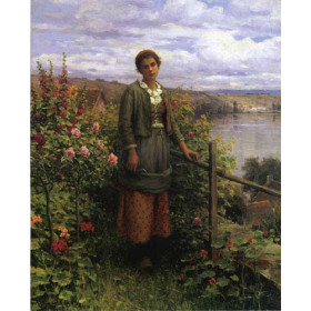 Knight, Daniel Ridgway(USA) - In Her Garden