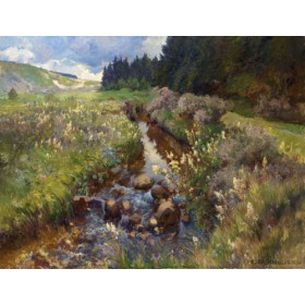 Knudsen Peder Jacob Marius - Alpine Stream