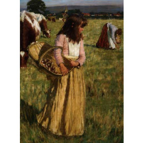 La Thangue, Henry Herbert - The Mushroom Gatherers