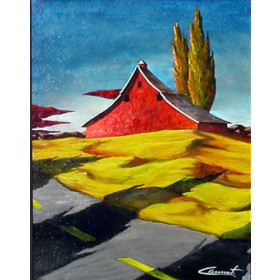 Landscape with Red House