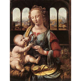 Leonardo da Vinci - The Madonna of the Carnation