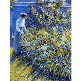 Louis Ritman - Lady in a Garden