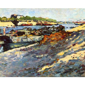 Louis Valtat - Barges on the Seine