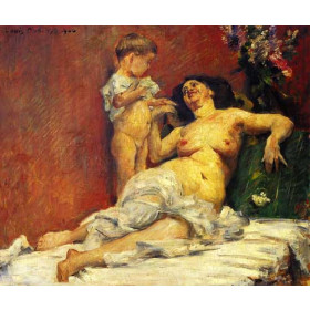 Lovis Corinth - Mother and Child