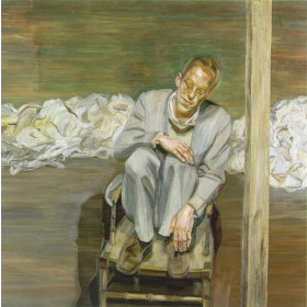 Lucian Freud - Red-haired man on a chair
