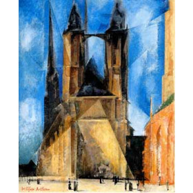 Lyonel Feininger - Market Church in Halle