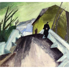 Lyonel Feininger - On the Bridge (Ober-Weimar)
