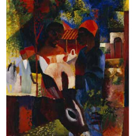Macke, August - A Market in Tunis