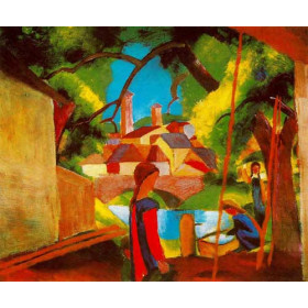 Macke, August - Children at the Foot of the Source