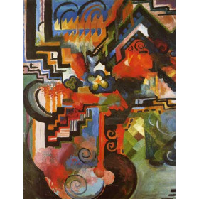 Macke, August - Colored Composition