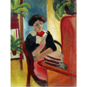 Macke, August - Elizabeth Reading