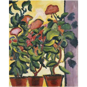 Macke, August - Geranium Am Fenster