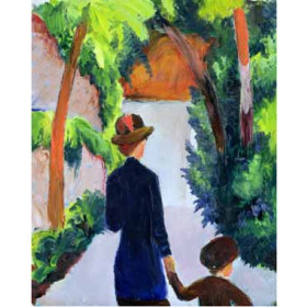 Macke, August - Mother and Child in the Park