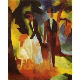 Macke, August - People by the Lake