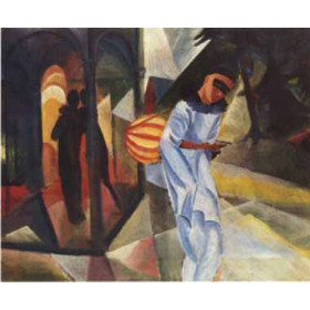 Macke, August - Pierrot