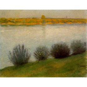 Macke, August - The Rhine near Herseler