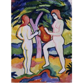 Macke, August - Two Nudes with Jug
