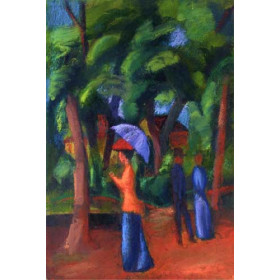 Macke, August - Walking in the Park