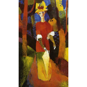 Macke, August - Woman in Park