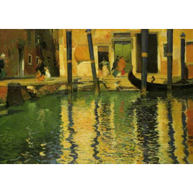 Manuel Benedito Vives - Paisaje de Venecia