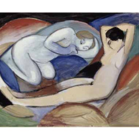 Marc, Franz - Zwei Liegende Akte