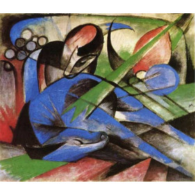 Marc, Franz (German) - Dreaming Horses