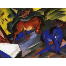 Marc, Franz (German) - Red and Blue Horse