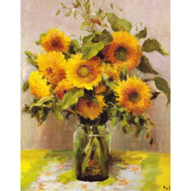 Marcel Dyf - Fleurs de tournesols