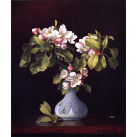 Martin Johnson Heade - Apple Blossoms in a Vase