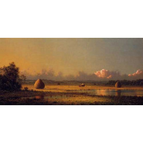 Martin Johnson Heade - Hayfields, A Clear Day
