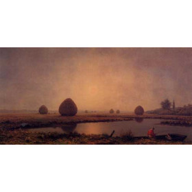 Martin Johnson Heade - Sunrise on the Marshes
