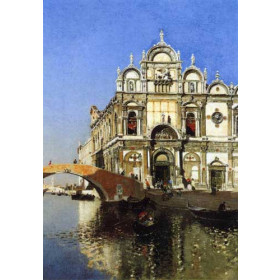 Martin Rico y Ortega - Scoula Grandi di San Marco and Campo San Giovanni e Paolo, Venice