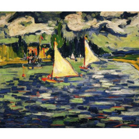 Maurice de Vlaminck - Sailboats at Chatou